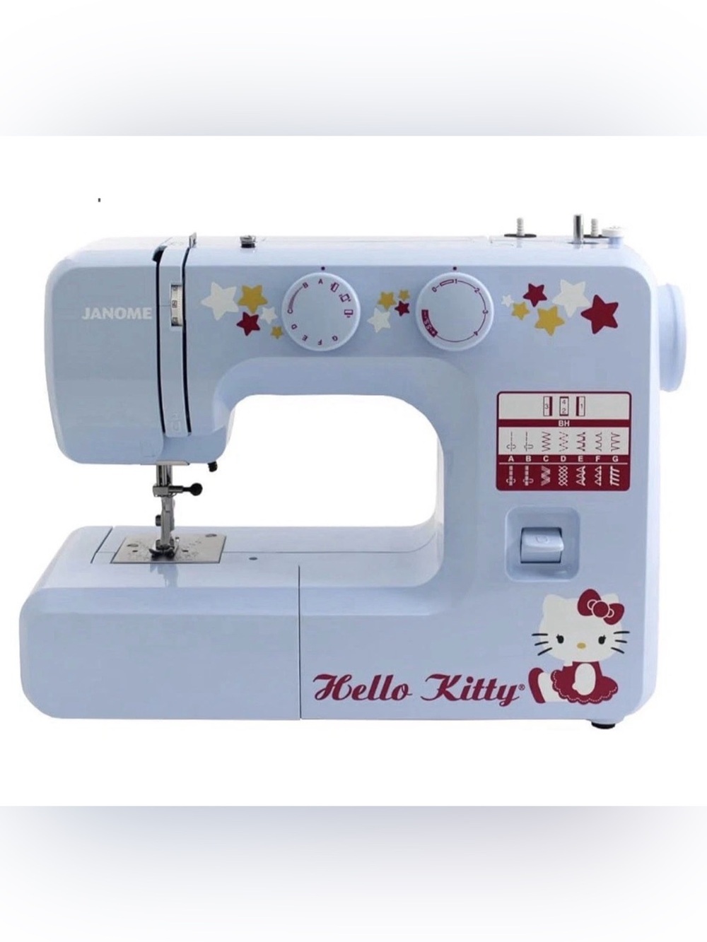 Janome Hello Kitty 15312 Sewing Machine ~ RARE ~ WORKING TESTED! W/ Box, Manual